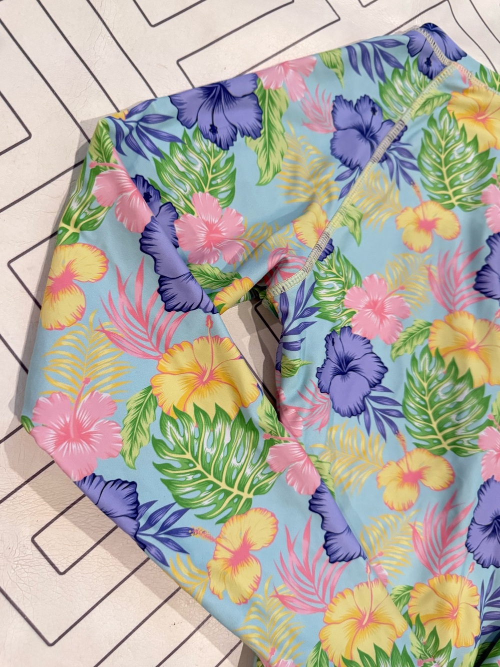 Ruffle Butts Floral Longsleeve Swimsuit - Picture 14 of 15